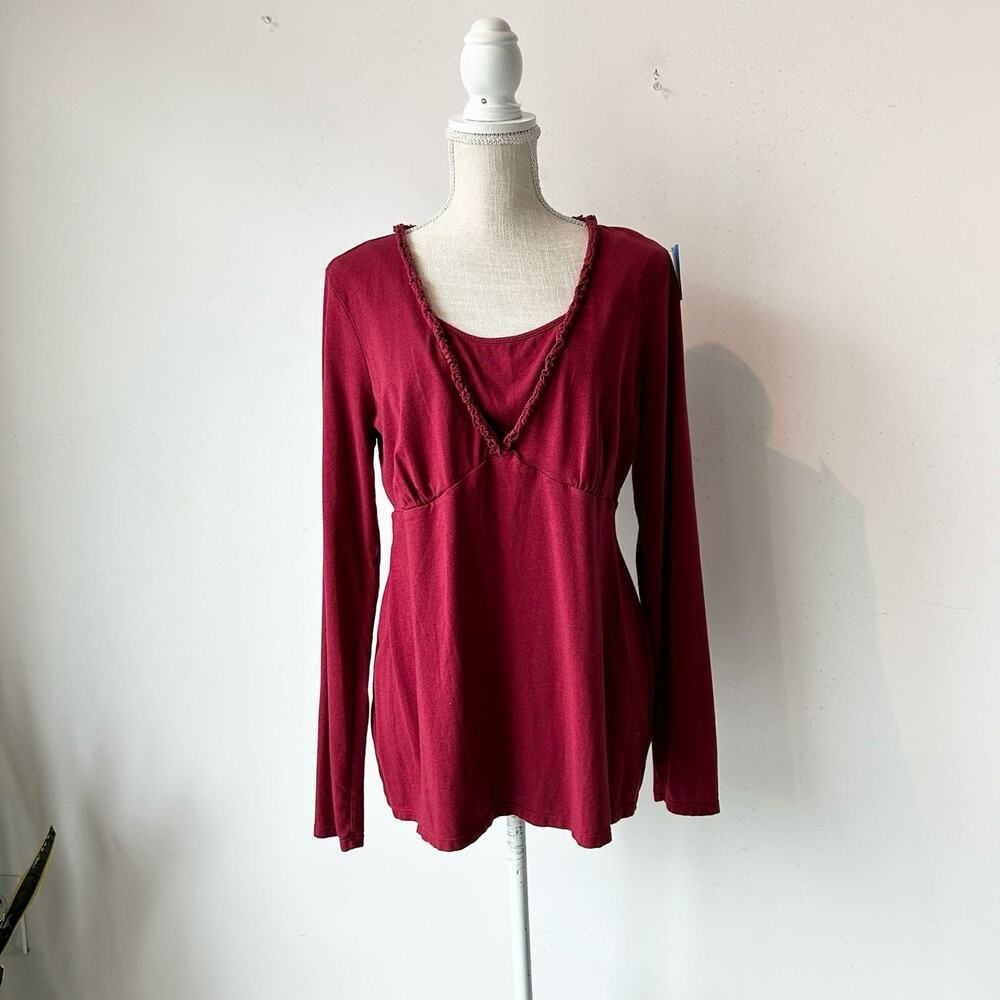 L Motherhood Red Long Sleeve